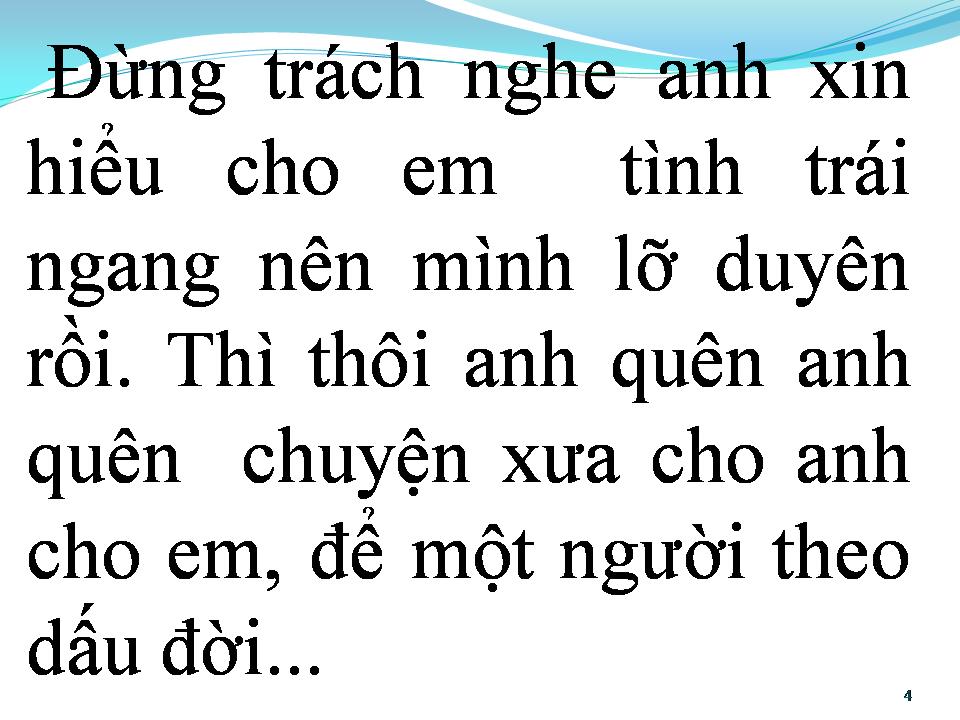 Lời bài hát ĐOẠN CUỐI TÌNH YÊU