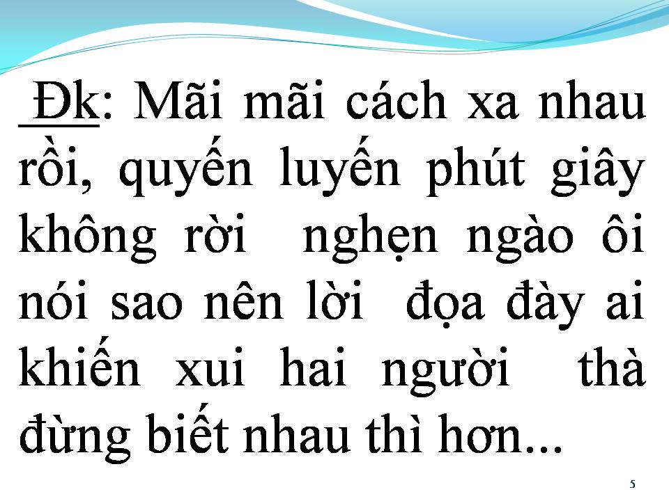 Lời bài hát ĐOẠN CUỐI TÌNH YÊU