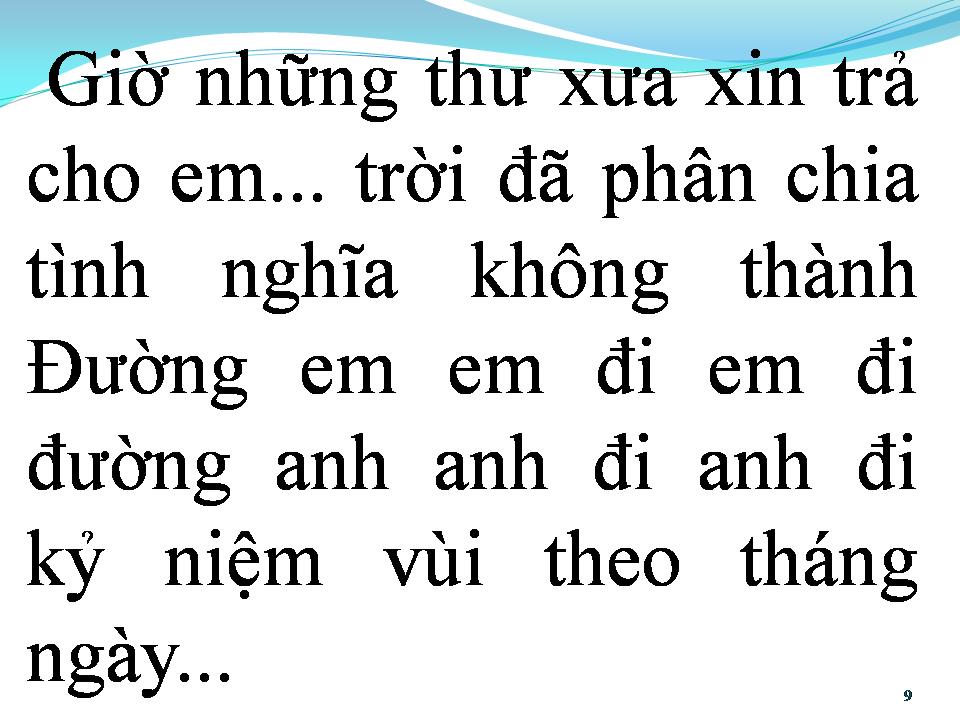 Lời bài hát ĐOẠN CUỐI TÌNH YÊU