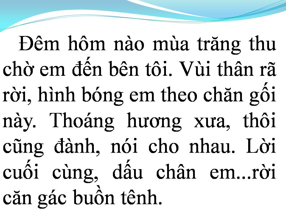 Lời bài hát ĐOẠN KHÚC CUỐI CHO EM
