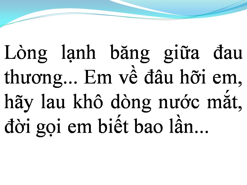 Lời bài hát ĐỜI GỌI EM BIẾT BAO LẦN