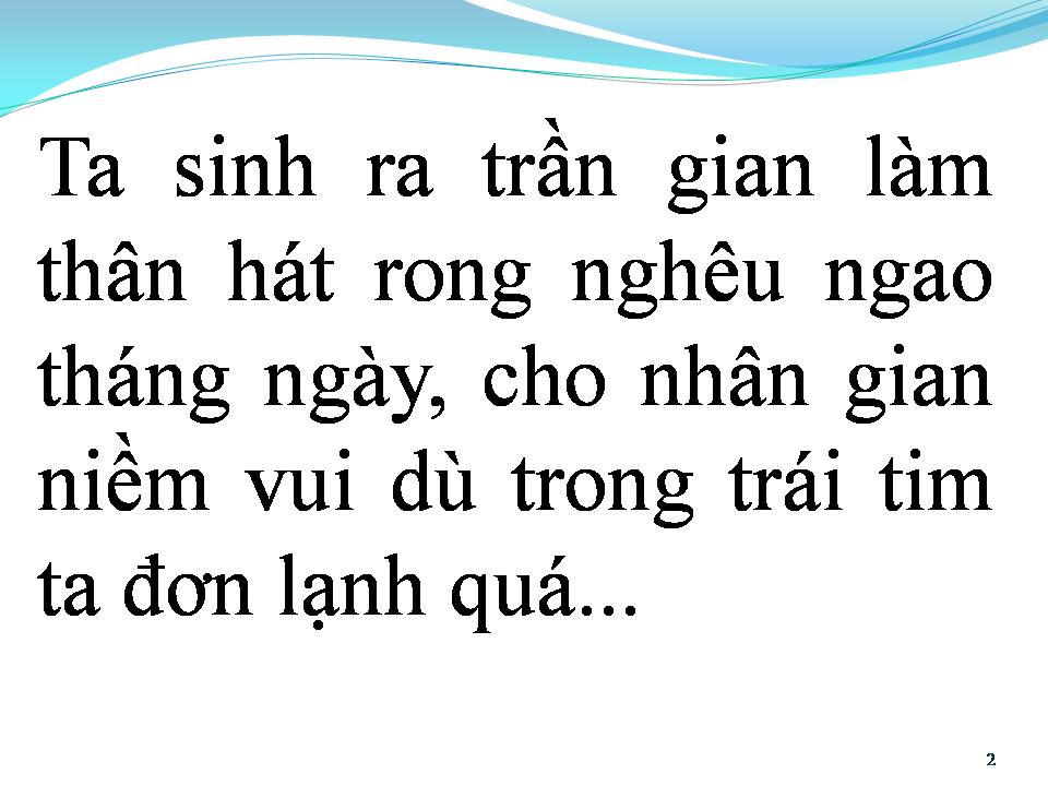 Lời bài hát ĐỜI HÁT CHO NGƯỜI