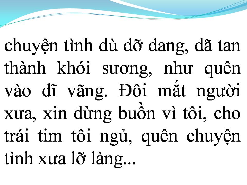 Lời bài hát ĐÔI MẮT NGƯỜI XƯA
