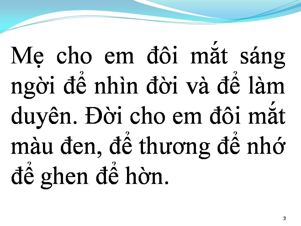Lời bài hát ĐÔI MẮT