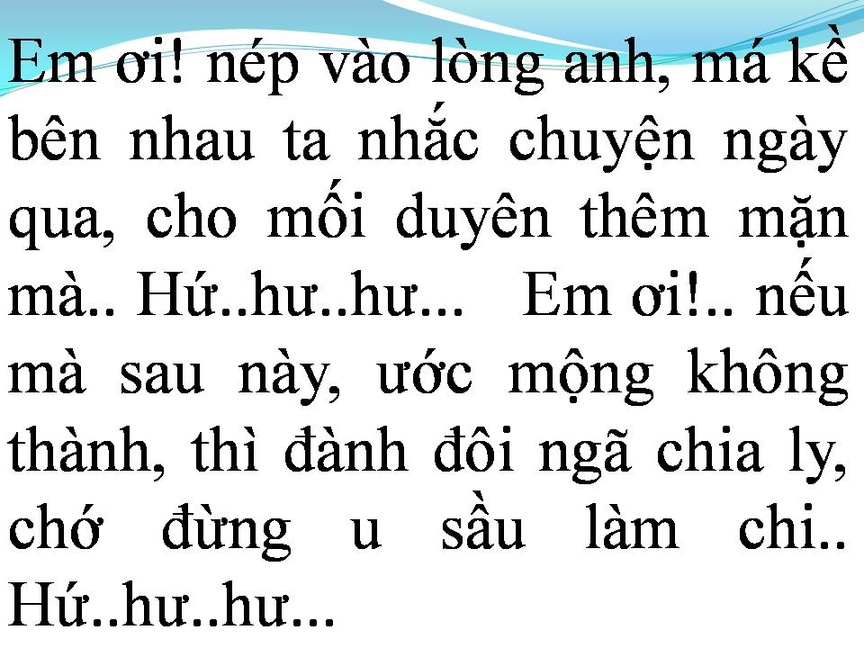 Lời bài hát ĐÔI NGÃ CHIA LY