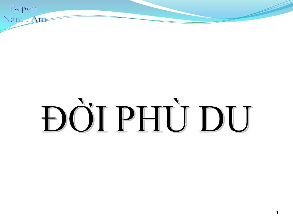 Lời bài hát ĐỜI PHÙ DU