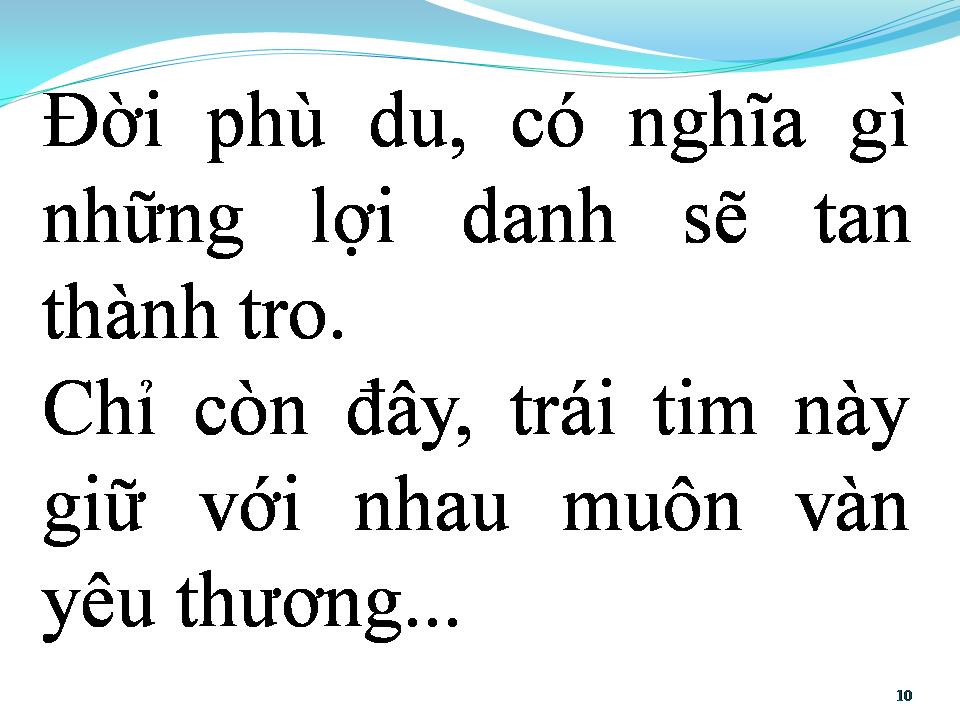 Lời bài hát ĐỜI PHÙ DU