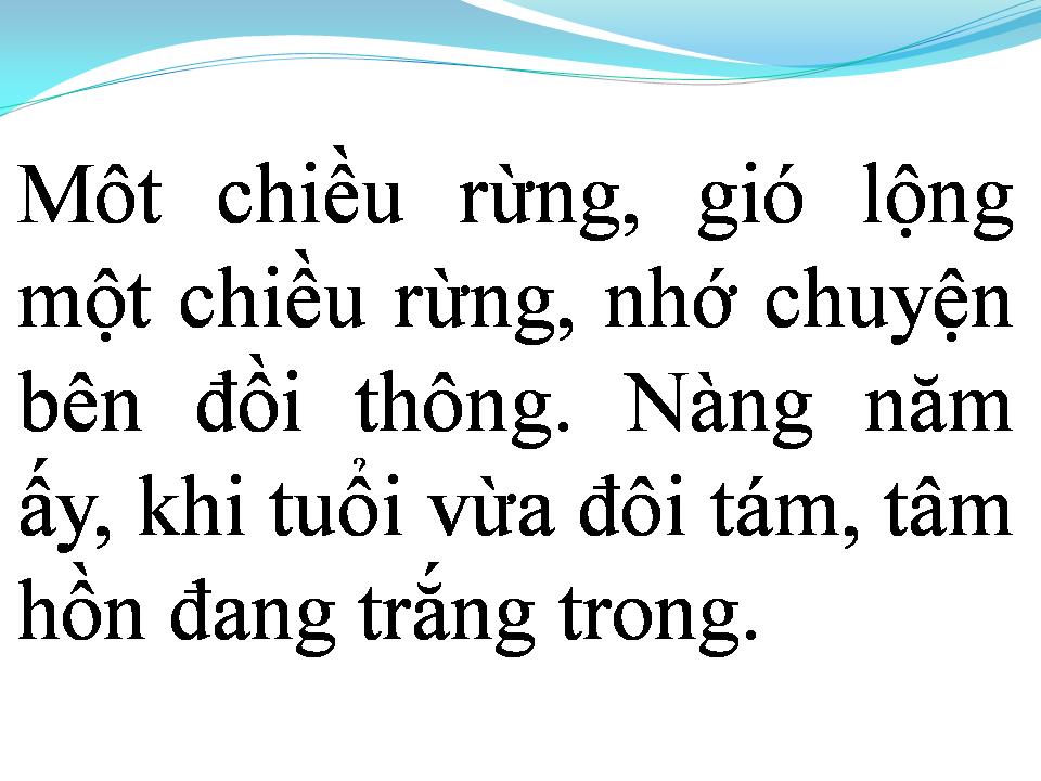 Lời bài hát ĐỒI THÔNG HAI MỘ
