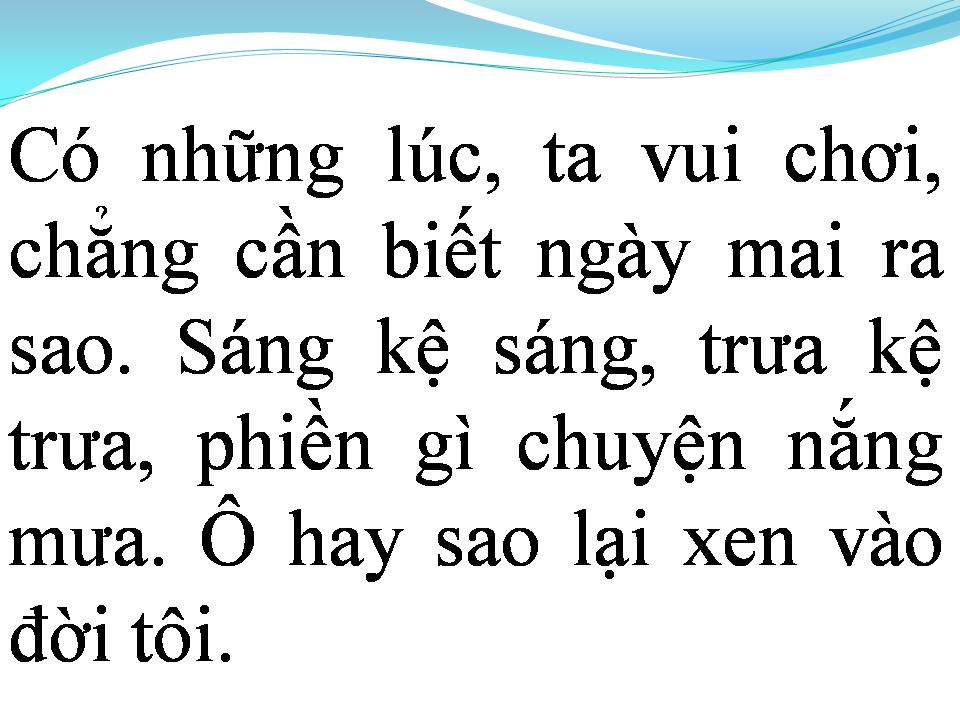 Lời bài hát ĐỜI TÔI LÀ CỦA TÔI