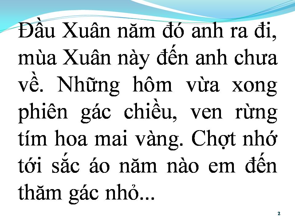 Lời bài hát ĐỒN VẮNG CHIỀU XUÂN