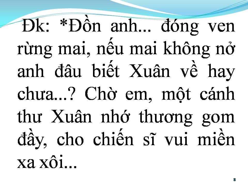 Lời bài hát ĐỒN VẮNG CHIỀU XUÂN