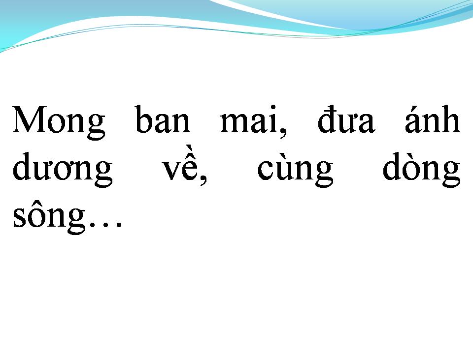 Lời bài hát DÒNG SÔNG BĂNG