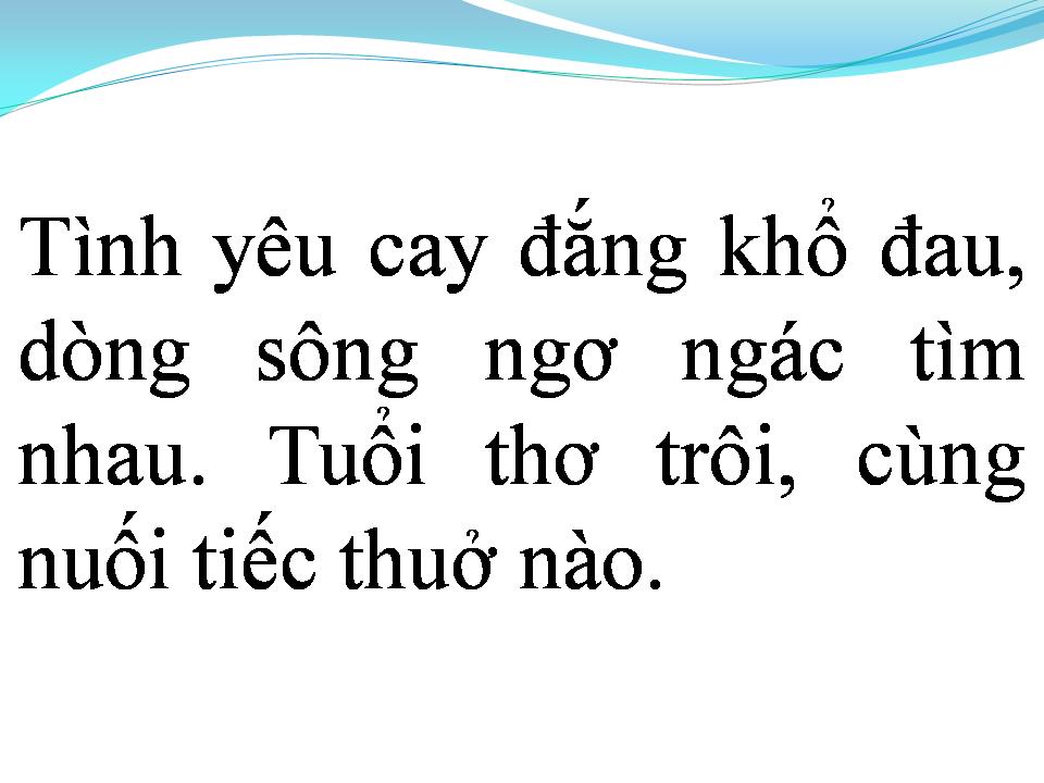 Lời bài hát DÒNG SÔNG ĐỊNH MỆNH