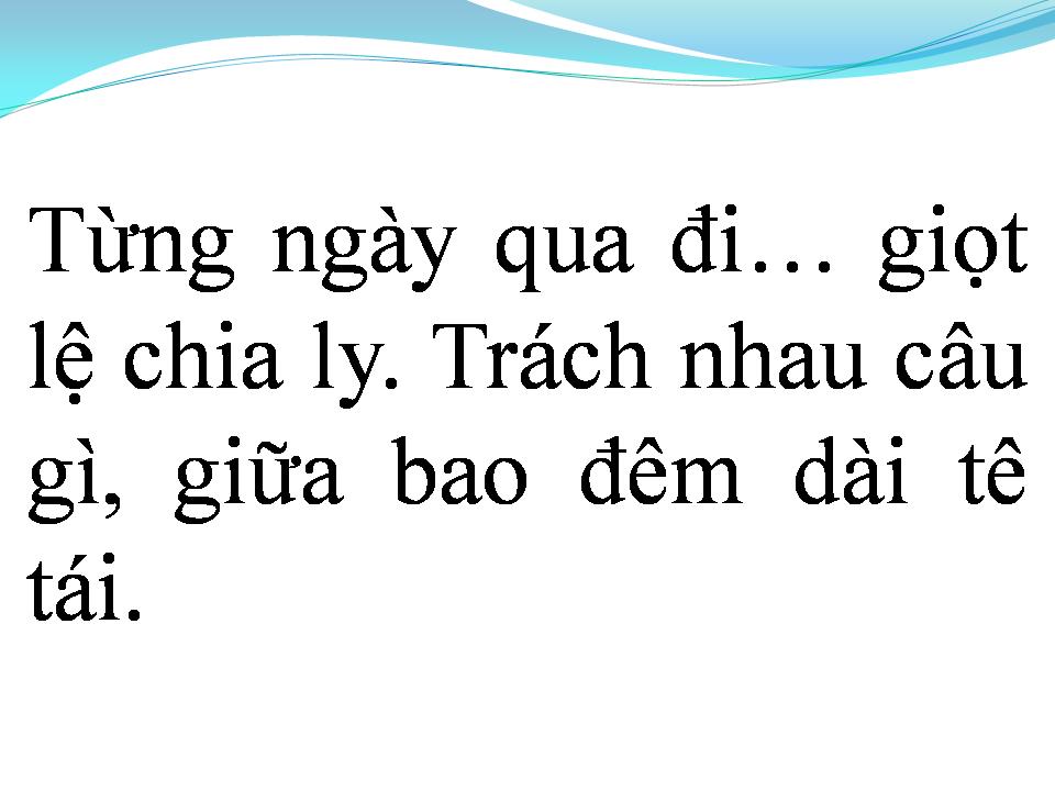 Lời bài hát DÒNG SÔNG ĐỊNH MỆNH