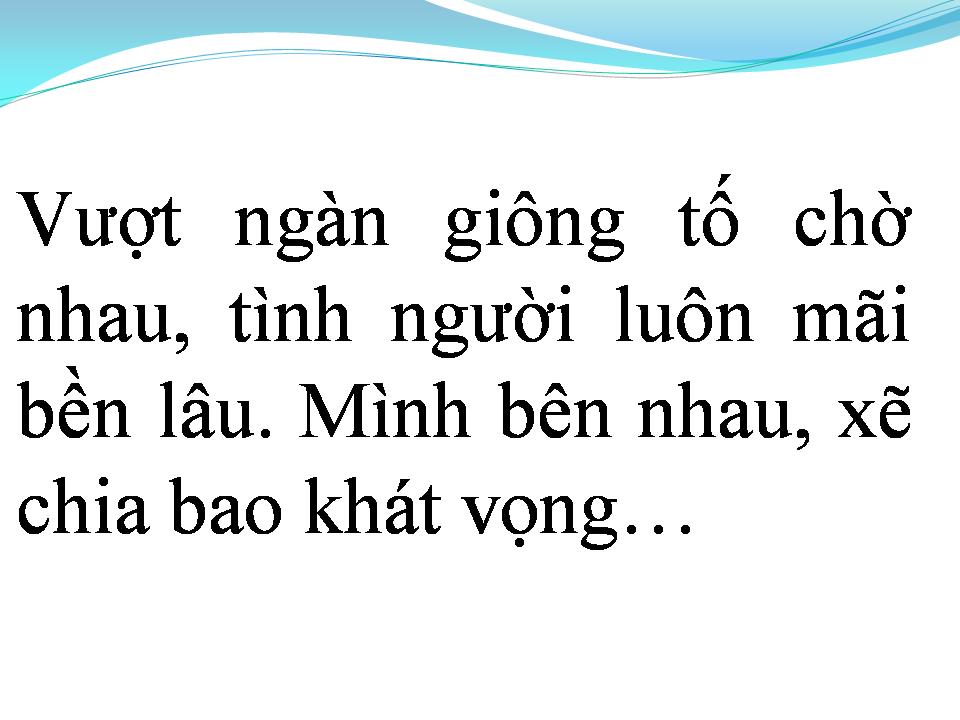 Lời bài hát DÒNG SÔNG ĐỊNH MỆNH