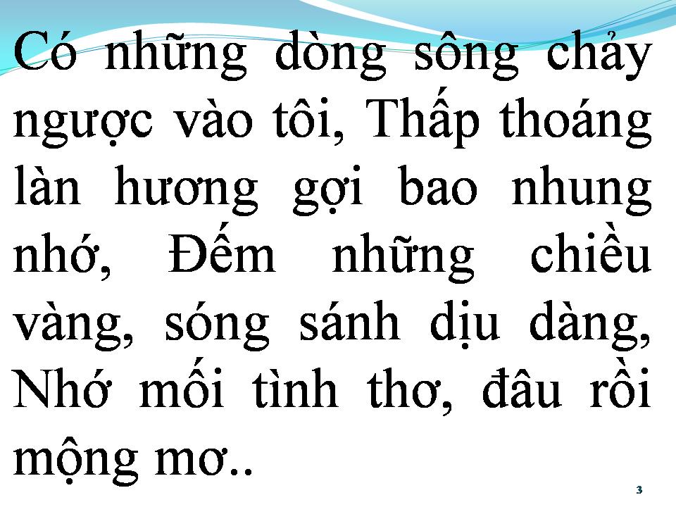 Lời bài hát DÒNG SÔNG KHÔNG TRỞ LẠI