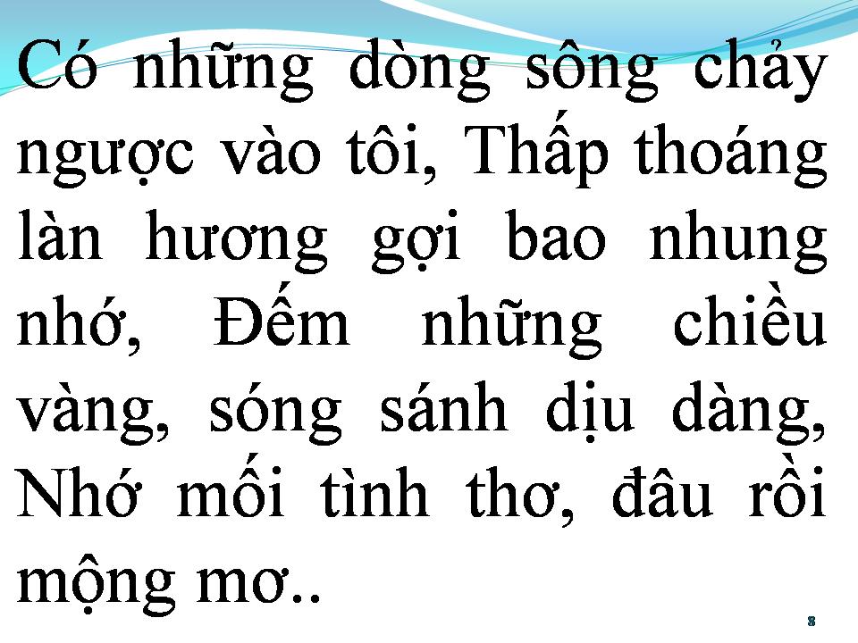 Lời bài hát DÒNG SÔNG KHÔNG TRỞ LẠI