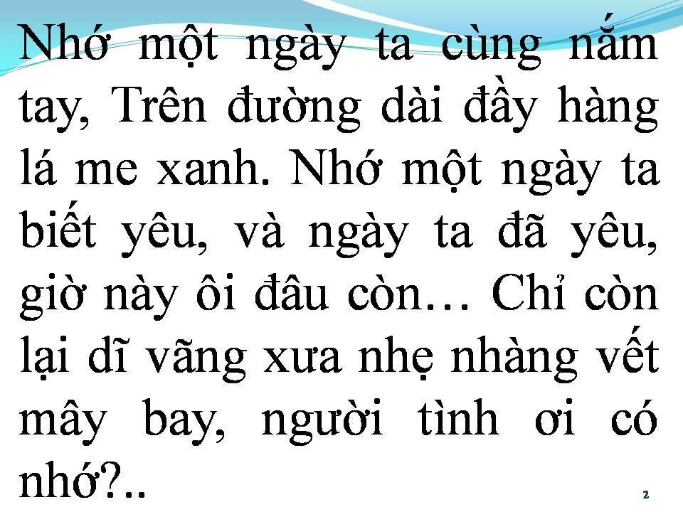 Lời bài hát DÒNG SÔNG KỶ NIỆM