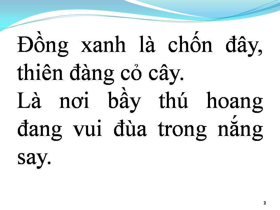 Lời bài hát ĐỒNG XANH