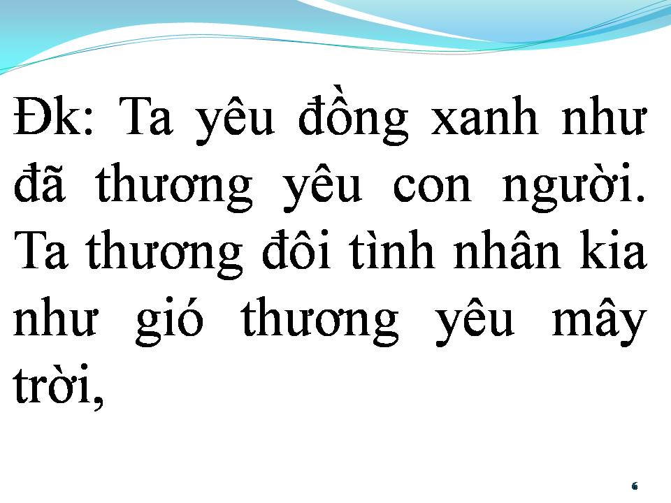 Lời bài hát ĐỒNG XANH