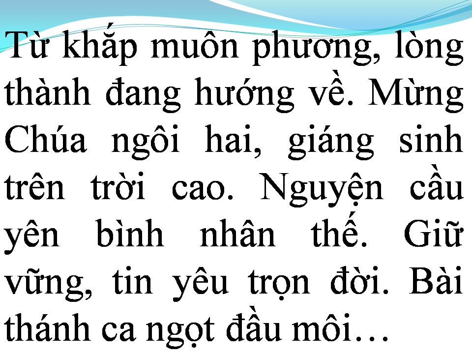 Lời bài hát DƯ ÂM MÙA GIÁNG SINH