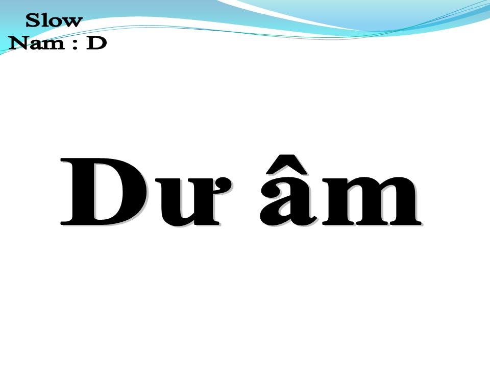 Lời bài hát DƯ ÂM