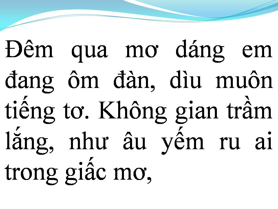 Lời bài hát DƯ ÂM