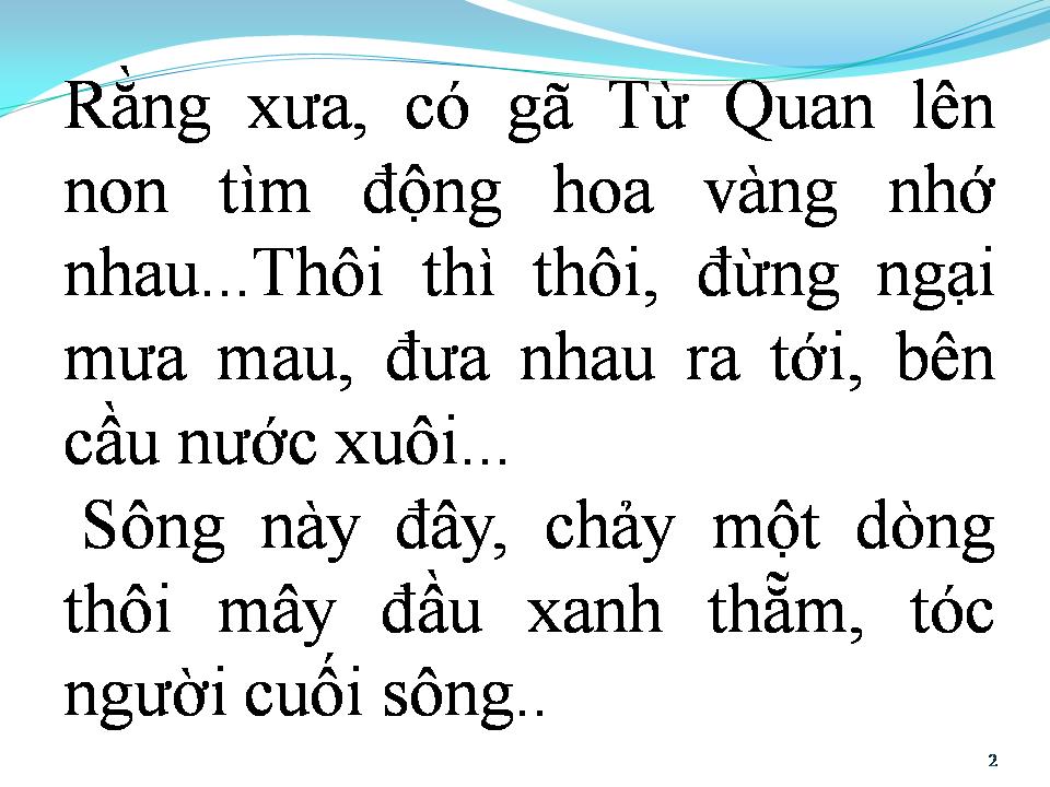 Lời bài hát ĐƯA EM TÌM ĐỘNG HOA VÀNG