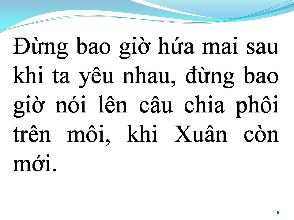 Lời bài hát ĐỪNG BAO GiỜ HỨA