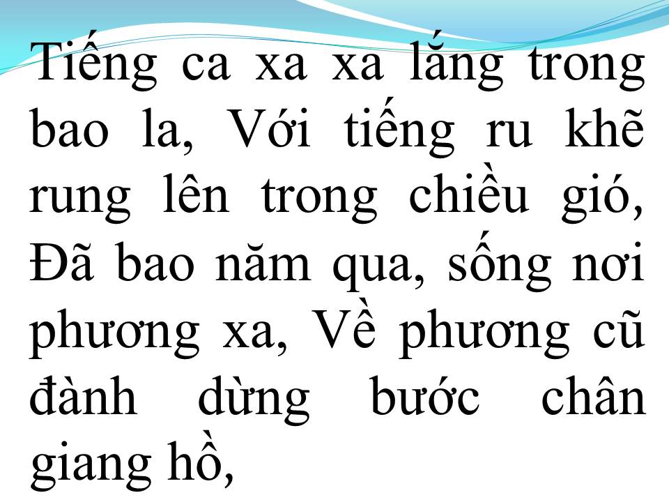 Lời bài hát DỪNG BƯỚC GIANG HỒ