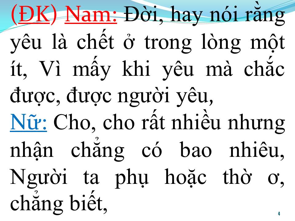 Lời bài hát ĐỪNG NÓI XA NHAU (SONG CA)