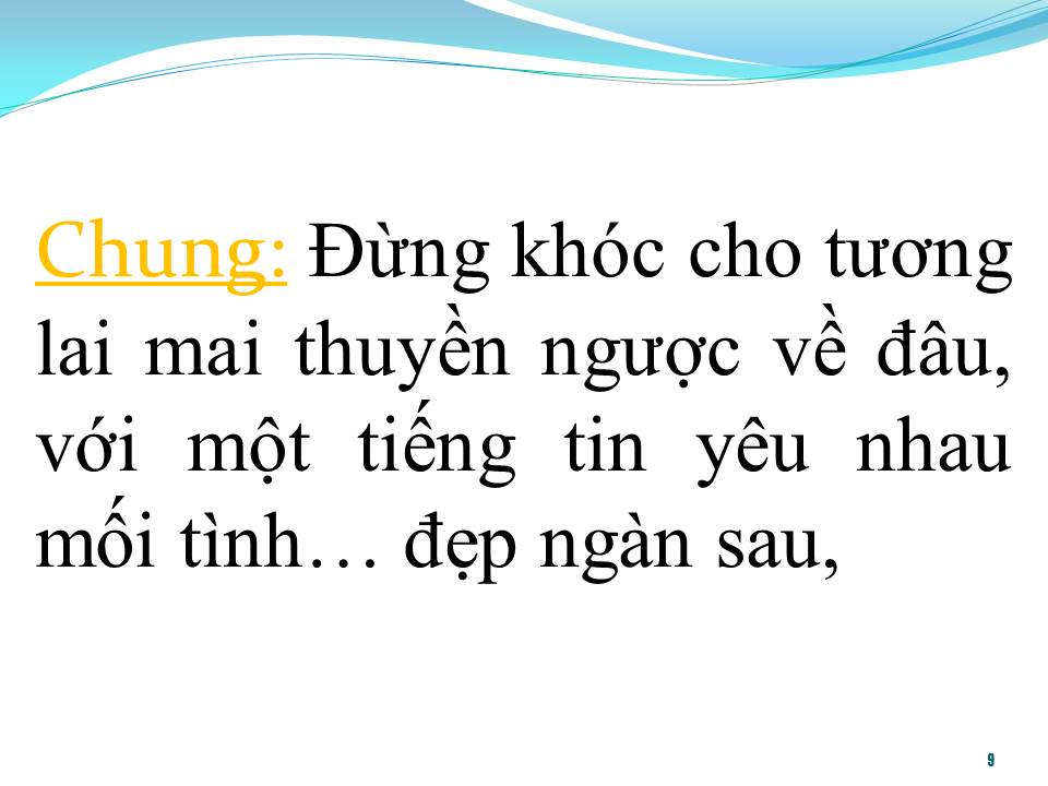 Lời bài hát ĐỪNG NÓI XA NHAU (SONG CA)