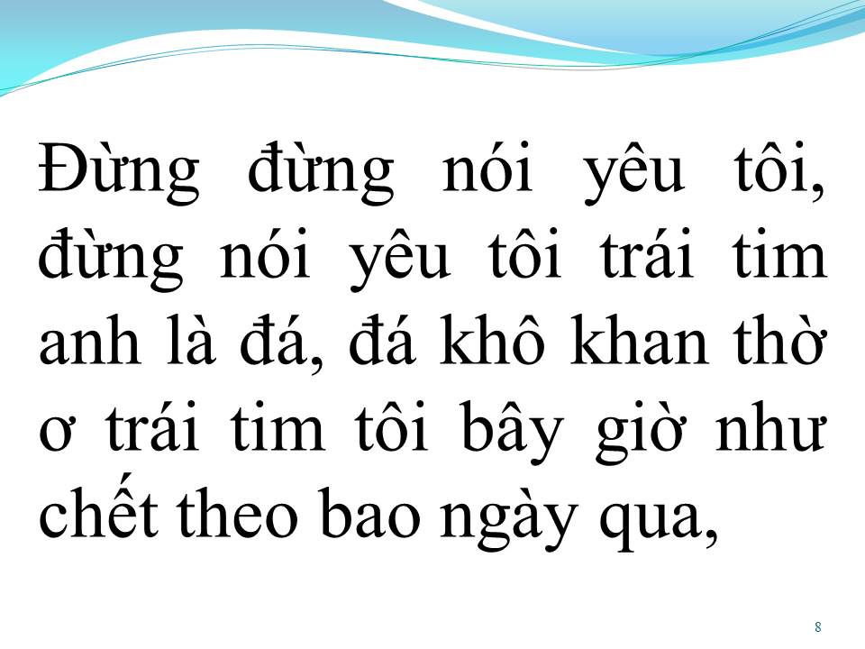 Lời bài hát ĐỪNG NÓI YÊU TÔI