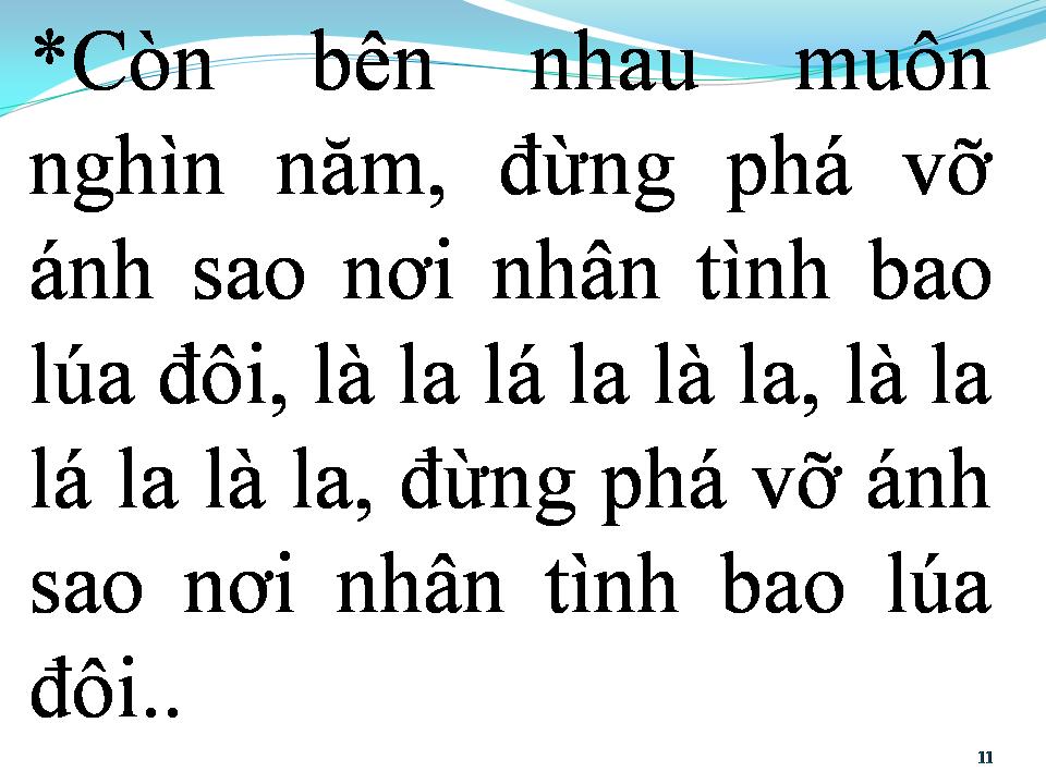 Lời bài hát ĐỪNG PHÁ VỠ ÂN TÌNH