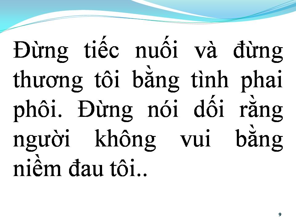 Lời bài hát ĐỪNG THƯƠNG TÔI
