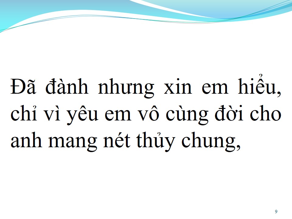 Lời bài hát ĐỪNG TRÁCH ANH TỘI NGHIỆP