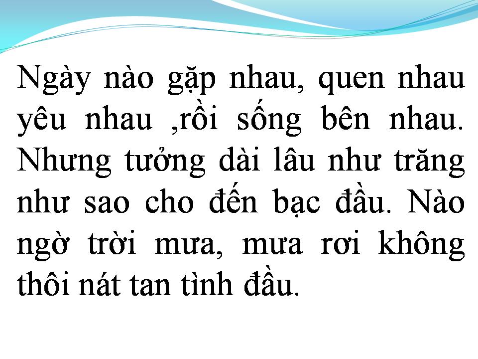 Lời bài hát ĐỪNG TRÁCH GÌ NHAU