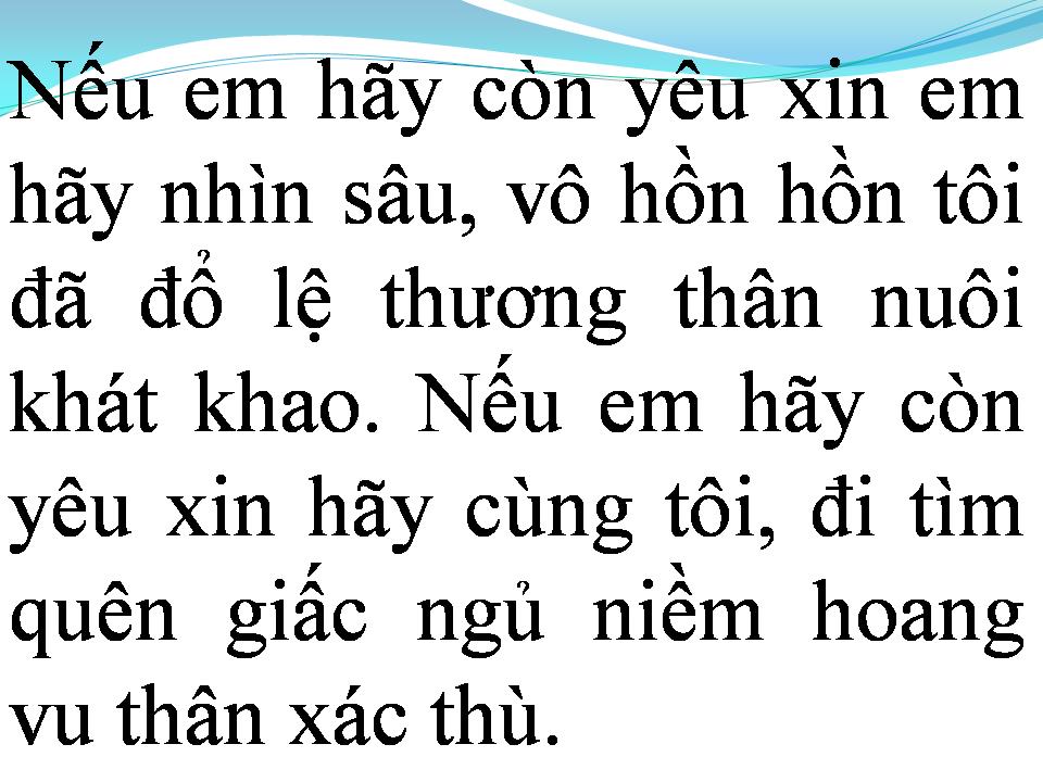 Lời bài hát ĐỪNG YÊU TÔI
