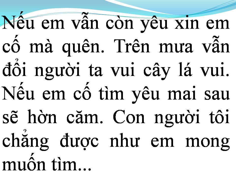 Lời bài hát ĐỪNG YÊU TÔI