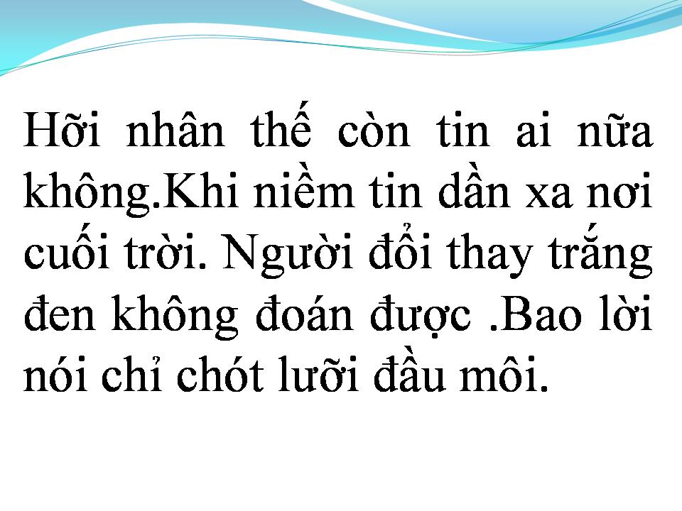 Lời bài hát ĐƯỢC VÀ MẤT
