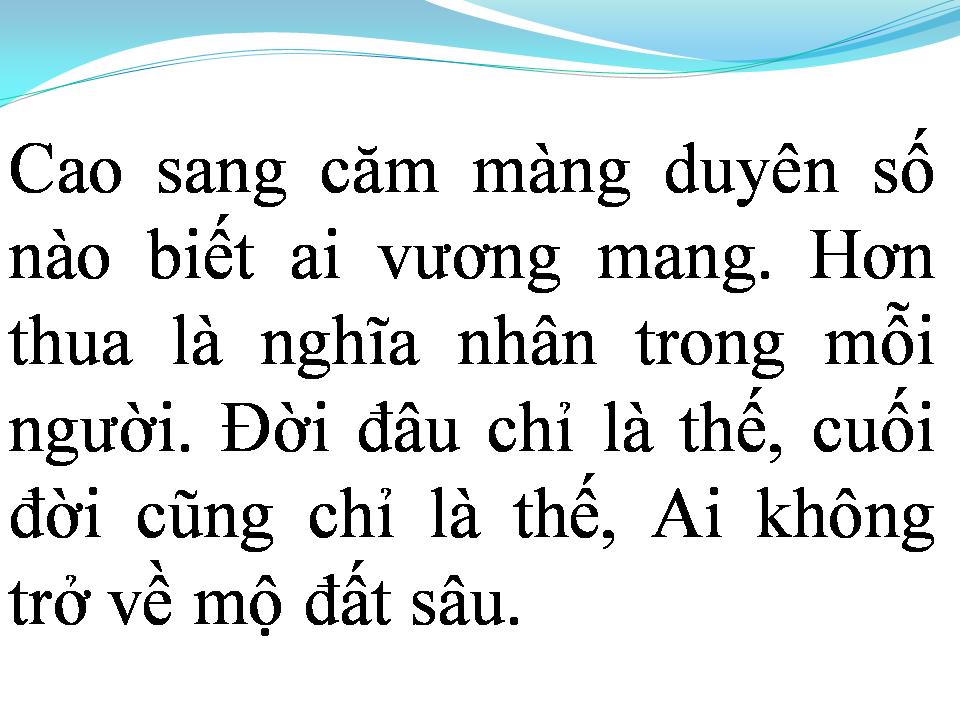 Lời bài hát ĐƯỢC VÀ MẤT