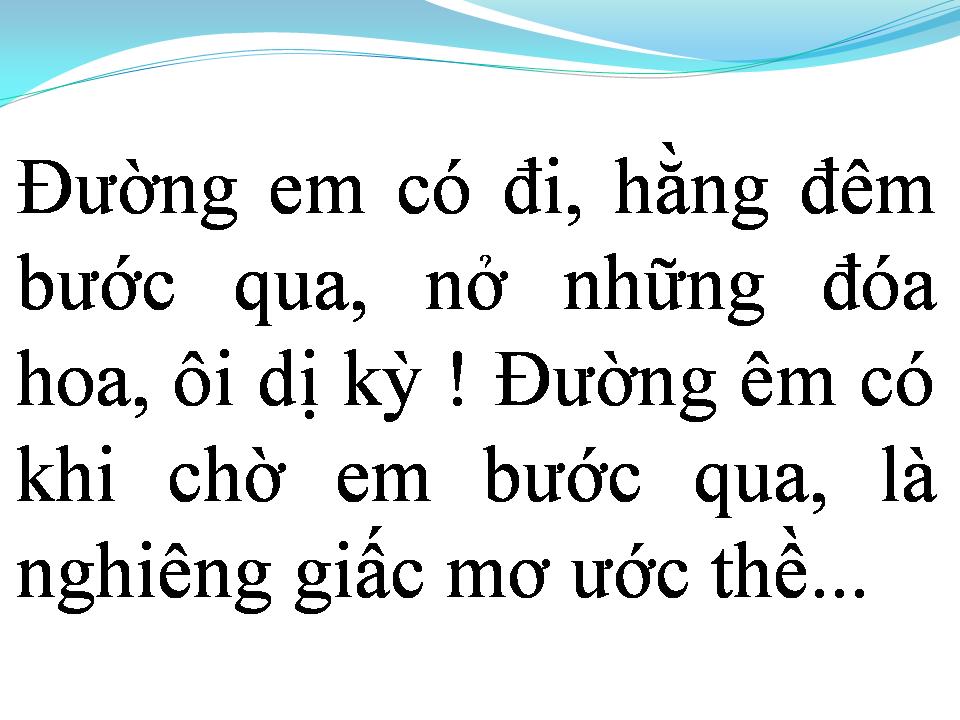 Lời bài hát ĐƯỜNG EM ĐI
