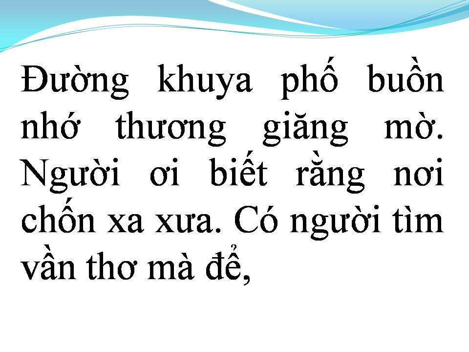 Lời bài hát ĐƯỜNG KHUYA
