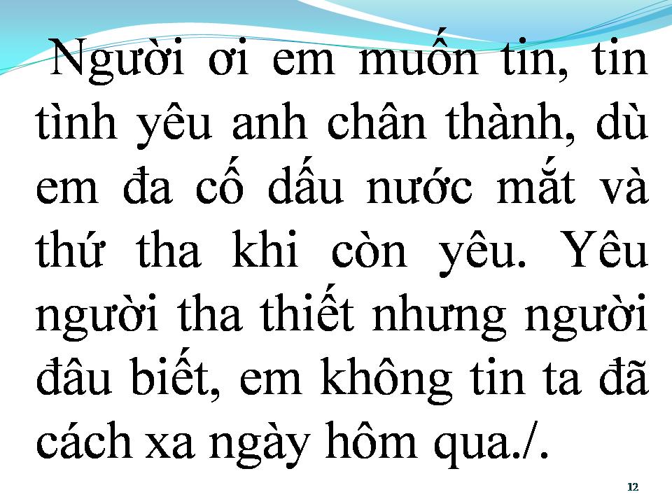 Lời bài hát DƯỜNG NHƯ TA ĐÃ