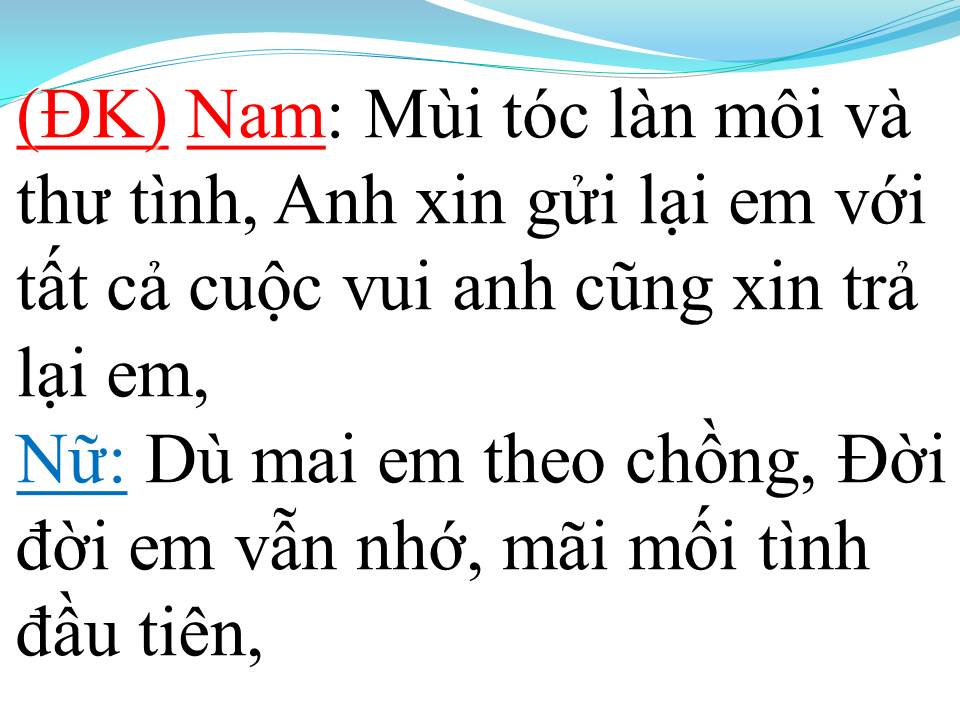 Lời bài hát ĐƯỜNG TÌNH ĐÔI NGÃ