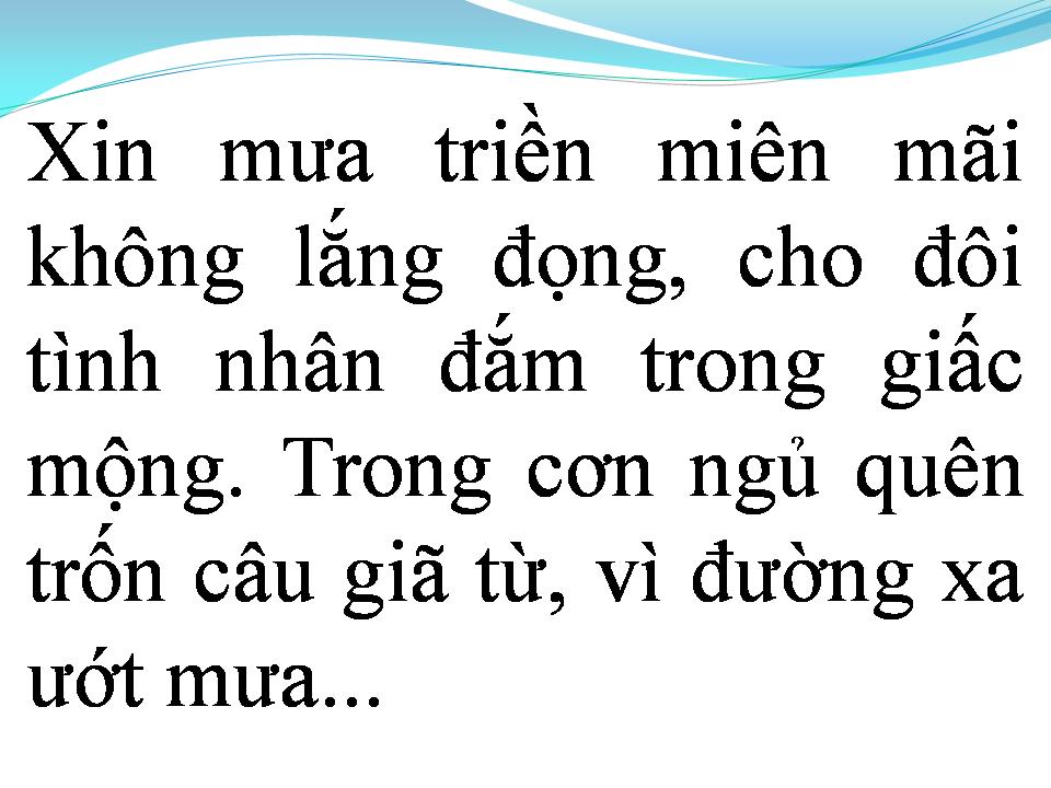 Lời bài hát ĐƯỜNG XA ƯỚT MƯA