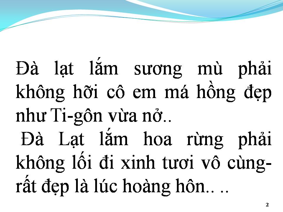Lời bài hát MÁ HỒNG ĐÀ LẠT