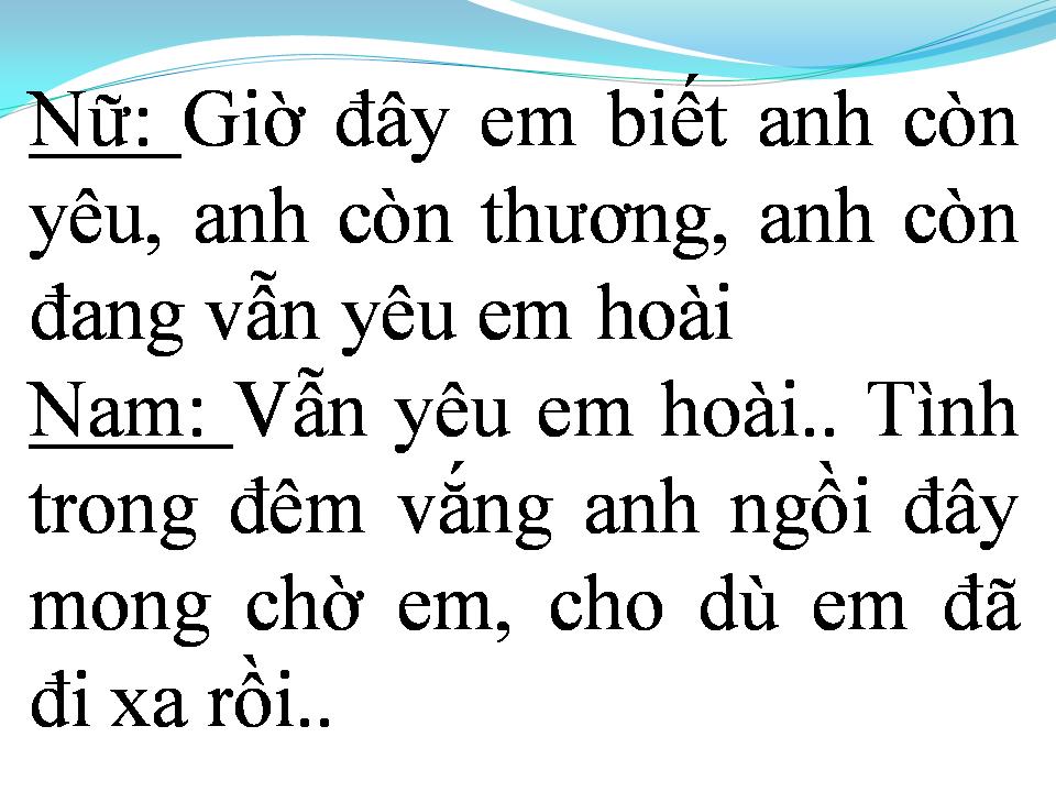 Lời bài hát MÃI KHÔNG TRỞ VỀ