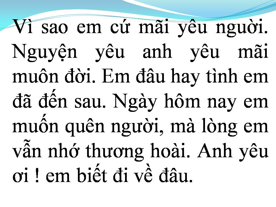 Lời bài hát MÃI LÀ NGƯỜI ĐẾN SAU