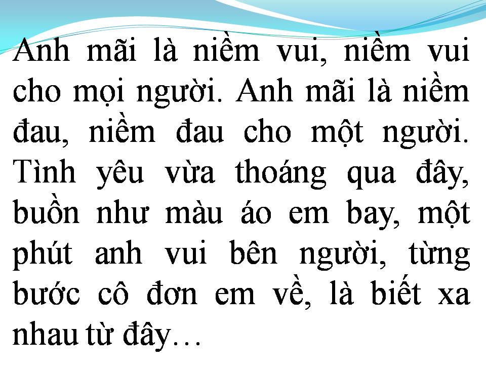 Lời bài hát MÃI LÀ NIỀM ĐAU